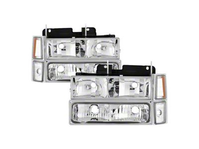 Xtune Chevy Suburban 94-98 Headlights w/ Corner & Parking Lights - 5069535