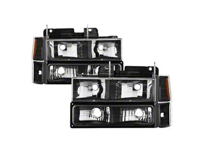 Xtune Chevy Suburban 94-98 Headlights w/ Corner & Parking Lights - 5072221