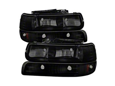 Xtune Chevy TahOE 00-06 Amber Crystal Headlights w/ Bumper Lights - 9030246