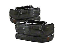 Xtune Headlights w/ LED Bumper Lights Amber (00-06 Chevy Tahoe)
