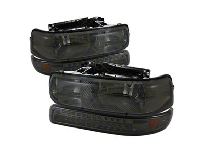 Xtune Chevy TahOE 00-06 Headlights w/ LED Bumper Lights Amber - 5069481