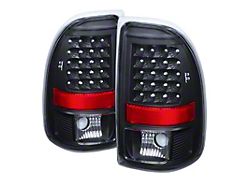 Xtune Dodge Dakota 97-04 LED Tail Lights Black ALT-JH-DDAK97-LED-BK - 9027017