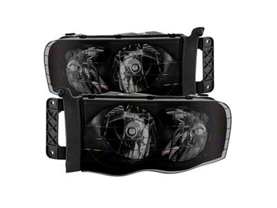 Xtune Dodge Ram 1500 02-05 Amber Crystal Headlights HD-JH-DR02-AM-BSM - 9030352