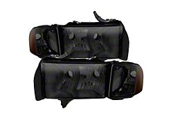 Xtune Dodge Ram Sport Model Only 1999-2002 OEM Headlights Smoked - 9032172