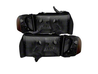 Xtune Dodge Ram Sport Model Only 1999-2002 OEM Headlights Smoked - 9032172