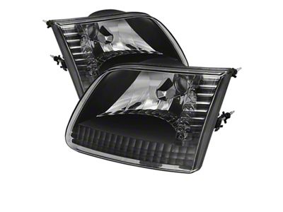 Xtune Ford F150 97-03 / Expedition 97-02 Crystal Headlights Black HD-JH-FF15097-BK