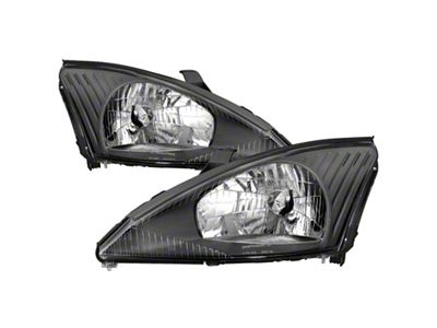 Xtune Ford Focus 00-04 OEM Style Headlights - Black HD-JH-FFOC00-BK - 9037290