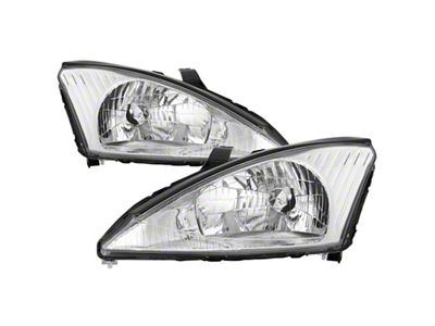 Xtune Ford Focus 00-04 OEM Style Headlights - Chrome HD-JH-FFOC00-C - 9037306