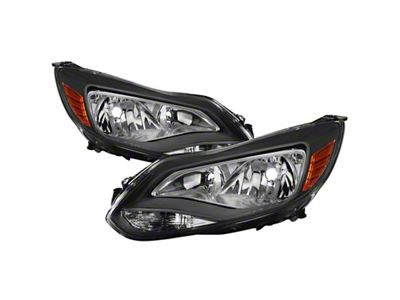 Xtune Ford Focus 2012-2014 Halogen Only OEM Style Headlights - 9037337