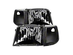 Xtune Ford Ranger 93-97 Crystal Headlights w/ Corner Lights 4pcs - 9029363