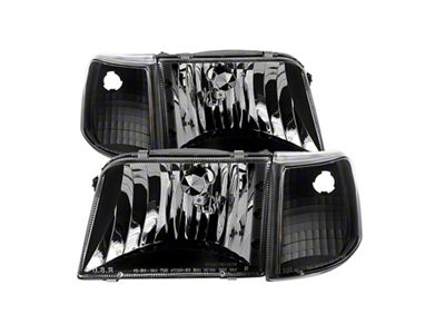 Xtune Ford Ranger 93-97 Crystal Headlights w/ Corner Lights 4pcs - 9029363