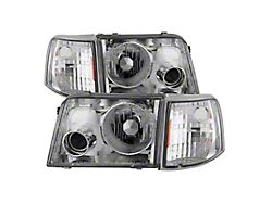Xtune Ford Ranger 93-97 Projector Headlights w/ Corner Lights Chrome - 9029394