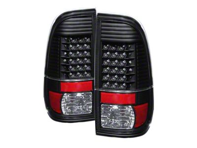 Xtune Ford Super Duty 08-15 LED Tail Lights Black ALT-JH-FS08-LED-BK - 9027680