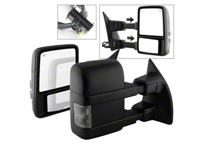 Xtune Ford SuperDuty 08-15 Extendable Heated Mirrors w/ LED Signal - 9935831