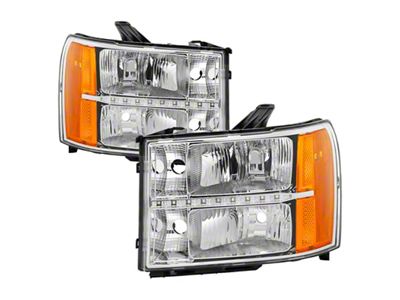 Xtune GMC Sierra 07-13 Headlights with Daytime LED Running Light - 9037436