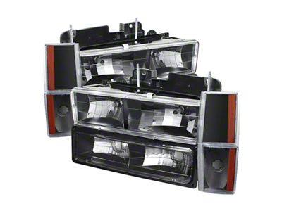 Xtune GMC Yukon 92-93 Crystal Headlights w/ Corner & Bumper - 5073518