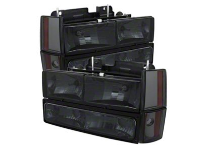 Xtune GMC Yukon 92-93 Crystal Headlights w/ Corner & Bumper - 5073525