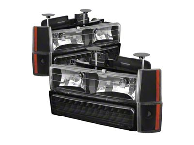 Xtune GMC Yukon 92-93 Crystal Headlights w/ Corner & LED - 5073532