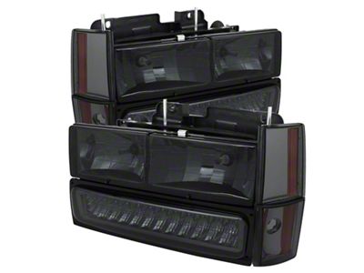 Xtune GMC Yukon 92-93 Crystal Headlights w/ Corner & LED - 5073556