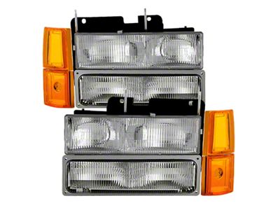 Xtune GMC Yukon 94-99 Headlights w/ Corner & Parking Lights - 9034411