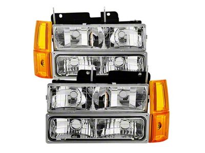 Xtune GMC Yukon 94-99 Headlights w/ Corner & Parking Lights - 9034435