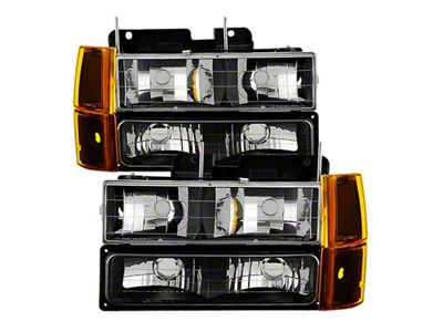 Xtune GMC Yukon 94-99 Headlights w/ Corner & Parking Lights - 9034442