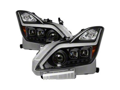 Xtune Infiniti G37 Coupe non-AFS 08-15 Projector Headlights - Black - 9039331