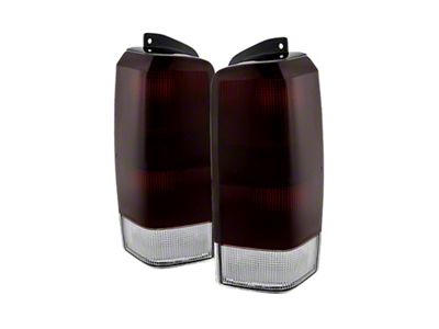 Xtune Jeep Cherokee 1997-2001 OEM Style Tail Lights Red Smoked - 9029868