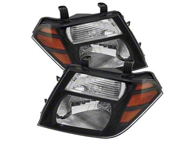 Xtune Nissan Pathfinder 08-11 Amber Crystal Headlights Black HD-JH-NP08-AM-BK - 5072887