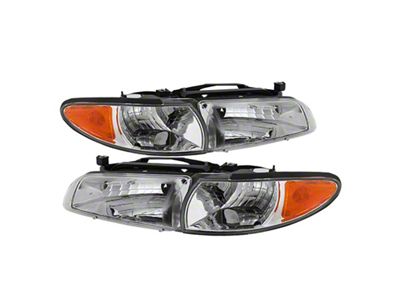 Xtune Pontiac Grand Prix 97-03 Crystal Headlights w/ Amber Corner - 9023453