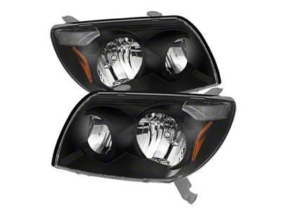 Xtune Toyota 4Runner 03-05 Crystal Headlights Black HD-JH-T4R03-AM-BK - 9023583
