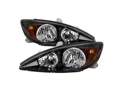 Xtune Toyota Camry 2002-2004 OEM Style Headlights -Black HD-JH-TCAM02-AM-BK - 9029738