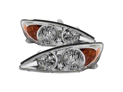 Xtune Toyota Camry 2002-2004 OEM Style Headlights -Chrome HD-JH-TCAM02-AM-C - 9029745