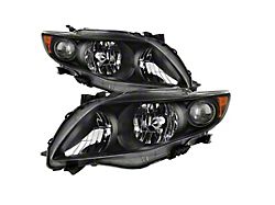 Xtune Toyota Corolla 2009-2010 OEM Style Headlights - Black HD-JH-TCO09-AM-BK - 9035906