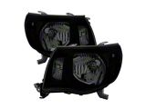 Amber Crystal Headlights Black Smoked (05-11 Toyota Tacoma)