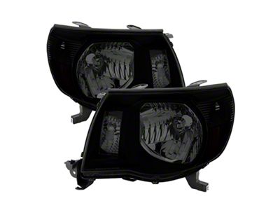 Xtune Toyota Tacoma 05-11 Amber Crystal Headlights Black Smoked HD-JH-TT05-AM-BSM - 9030420