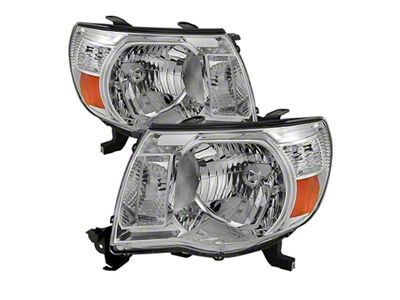 Xtune Toyota Tacoma 05-11 Amber Crystal Headlights Chrome HD-JH-TT05-AM-C - 5073891