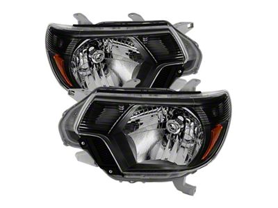 Xtune Toyota Tacoma 2012-2015 OEM Style Headlights Black HD-JH-TTA12-AM-BK - 9031069