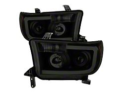 Xtune Toyota Tundra 07-13 LED Light Bar Projector Headlights Black - 9030413