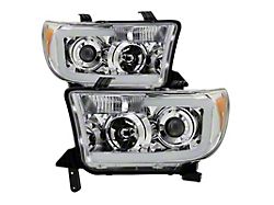 Xtune Toyota Tundra 07-13 LED Light Bar Projector Headlights Chrome - 9027895