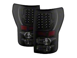 Xtune Toyota Tundra 07-13 LED Tail Lights Black Smoke ALT-JH-TTU07-LED-BKSM - 9026546