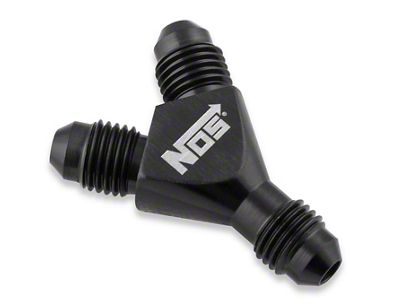 NOS Y-Block Adapter; -4AN To -4AN To -4AN; Black; - 17830B