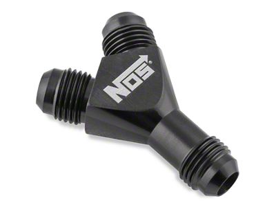 NOS Y-Block Adapter; -6AN To -6AN To -6AN; Black; - 17835B