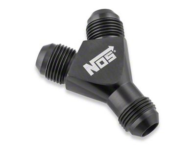 NOS Y-Block Adapter; -8AN To -8AN To -8AN; Black; - 17842B